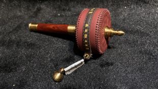 Handheld Prayer wheel leather